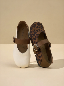 Josiny | French Leopard Print Vintage Flat Shoes