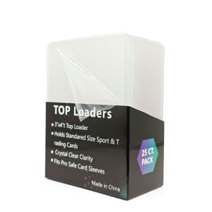 25PCS/BOX 35Pt TOP LOADER Business Card Protection Holder Set 3X4 Inch for Transparent Comic Hard Cardholder