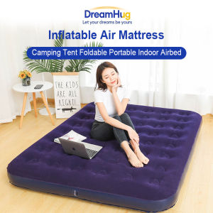 Inflatable Air Mattress Double Single Inflatable Bed Queen King Size Camping Tent Foldable Portable Indoor Airbed