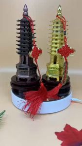 Tháp Phong thùy Văn Xương 9 tầng hợp kim đồng - T0004
