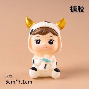 【YQ Bakery Store】🔥Ready stock🔥2026 奶瓶 蛇 牛 龙龙 宝宝 蛋糕装饰摆件 插牌  周岁蛋糕 Snake Dragon cow cow cake decoration cake topper milk bottle