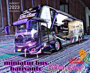 COD miniatur termurah bus haryanto full variasi lampu
