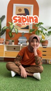 Hoofla kids - Pakaian Anak Perempuan Usia 5 sampai 12 tahun Sabina One Set Premium