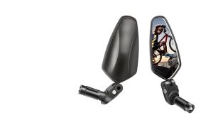 Kính Chiếu Hậu Xe Đạp Gương Chiếu Hậu Vát Cạnh Gương Xe Đạp Gắn Ghi Đông Xe Đạp Gương Chiếu Hậu Góc Rộng Xoay 360 Độ