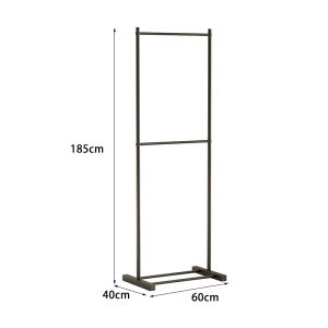 Double Layer Floor Standing Clothes Hanger Bedroom Coat Rack Indoor Home Simple Balcony Clothes Drying Rack Metal Craft