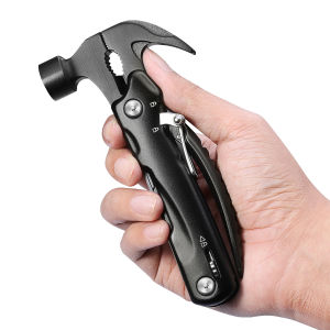 Brifit 12 trong 1 Bộ dụng cụ đa năng Búa cầm tay Bộ dụng cụ cắm trại ngoài trời Săn bắn Đi bộ đường dài Quà tặng sinh nhật cho bạn trai gia đình bạn bè Búa dụng cụ bằng thép không gỉ