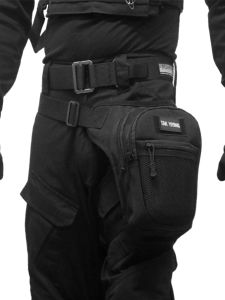 กระเป๋าคาดหน้าแข้ง WJTWZY หลายฟังก์ชัน กระเป๋าคาดเอวสำหรับขี่มอเตอร์ไซค์ กีฬา วิ่ง ปีนเขา ว่ายน้ำ กระเป๋าคาดเอวแบบหนังสือเดินทาง กระเป๋าสะพายไหล่เดียว