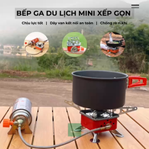 Bếp Gas Du Lịch Dã Ngoại Mini Xếp Gọn [FREESHIP] Bếp Ga Mini Du Lịch Xếp Gọn Cao Cấp-Dễ Mang Theo Khi Đi Phượt Dã Ngoại Cắm Trại Mà Không Lo Công Kềnh Hiệu Năng Đốt Tối Ưu