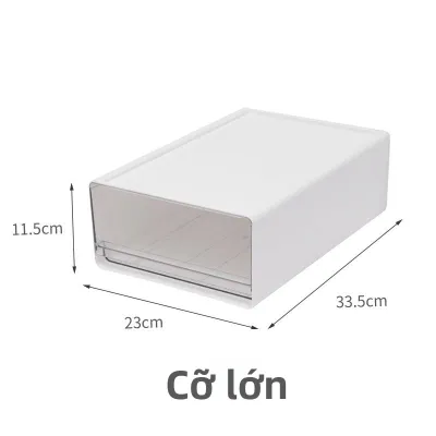 LUOSILI | Hộp Lưu Trữ Hồ Sơ A4 Loại Thùng Kéo trong Suốt