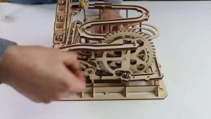 Đồ chơi Lắp ráp gỗ 3D Mô hình Cơ động học Magic Crush - Marble Run WaterWheel Coaster LG501