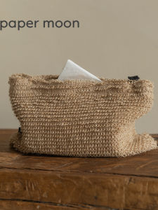 High-End Living Room Tea Table Decorative Desktop Accessories Vintage Sample Room Airbnb Tissue Box Storage Organizer