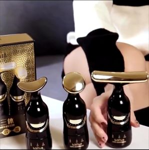 Alat Pijat Pijit Pemijat Pemijit Lifting Pengencang Kulit Wajah Leher Gushiyuta 3in1 Setrika Strika Wajah Penghilang Kerutan Keriput Mencegah Penuaan Penirus Meniruskan Wajah Electric Elektrik Ion Face Neck Massager