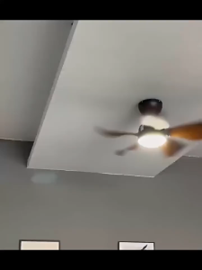 GOGEOUS Lampu kipas angin gantung plafon ruang tamu model kipas lampu gantung hias 2in1 3 warna 6 kecepatan 26 inci makan kamar tidur balkon led dan lampu kipas angin remote