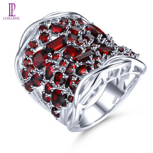 เครื่องประดับจริง 6.8 กะรัต 925 เงิน อัญมณ์ หน้าๆ แหวน กับ หิน เงิน 925 สำหรับ เครื่องประดับ ผู้หญิง