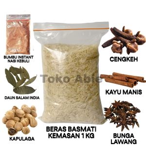 Beras Basmati 1kg dengan bumbu kebuli untuk 15 - 20 porsi