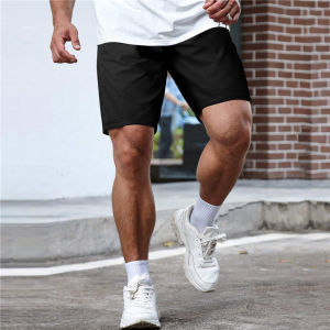 Mens Solid Color Straight Tube Work Shorts Pure Color Straight Cargo Shorts