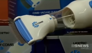 Electric V-COMB Dual-Use Human & Animal Cleaning Comb for Dandruff Fleas Lice Removal Beauty Tool Vacuum Alternative