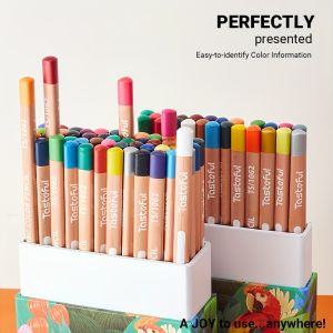 Premium Coloring Pencils with Quality 3.8mm Soft Core Leads Triangular Grip Colored Pencils for Artists Drawing Supplies