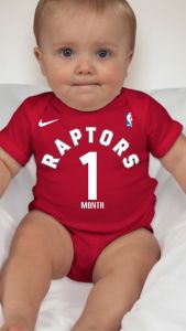 Baby Monthly Onesies - Basketball Jersey - T.R