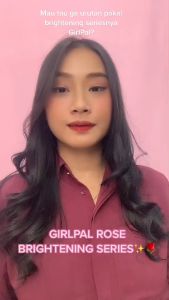 Girlpal Cleanser 100g Foam Pembersih Wajah Brighty Rose Extract Brightening Pencerah Kulit