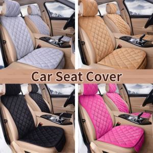 Plush Car Seat Cover Non-slip Car Seat Cushion with Storage Bag Universal Auto Supplies