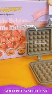 Waffle Belgian Marble Coating Cetakan Croffle Cetakan Waffle kotak High Quality