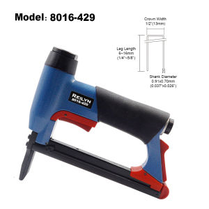Reilyn Pneumatic Construction Stapler Nail Tools 8016 Long Nose 6-16mm Fine Wire Nailer U-type For Upholstery Woodworking Furniture Sofa Tools