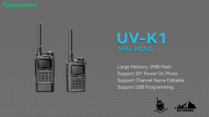 Quansheng UV-K1 Mini Walkie Talkie Set of 2 Long Range 5W 200CH USB Programming 50-600 MHz Full Band Portable Two Way Radio COD