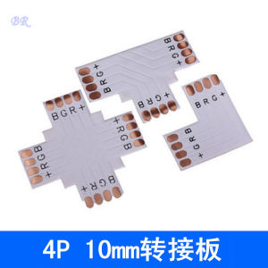 FPC LED Strip Light Board Adapter 5050 RGB Bare Board 4-Pin Connector L T Ten Type Home Decor Lighting Sources Accessories