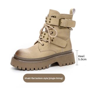LANKAMO | Winter New Edition Hiking Boots with Inner Height Increase Workwear Fleece Lining Short Boots Yellow Boots