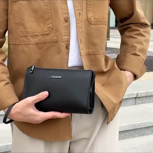 Clutch Pria Mewah Tas Tangan Kulit PU Premium Import Pocket Handbag Elegan Premium