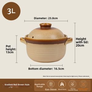 High-temperature Resistant Ceramic Soup Pot