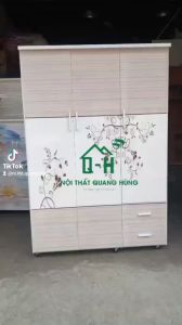 TỦ NHỰA ĐÀI LOAN 3 CÁNH IN 3D CAO CẤP - TỦ NHỰA GIÁ RẺ TẠI XƯỞNG