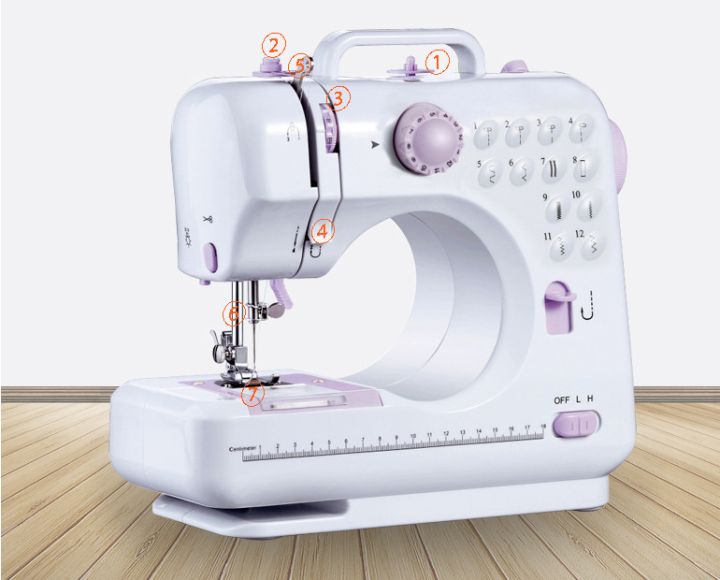 Máy khâu để bàn Máy may gia đình đa năng, có vắt sổ 12 chế độ may Máy May Mini Cao Cấp Tiện Lợi Hoạt Động Êm Ái Dễ Dàng Thao Tác Sử Dụng May Vá Riêng Cho Các Mẹ Tại Nhà.