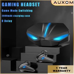 ♥100% ผลิตภัณฑ์ดั้งเดิม + Gratis Ongkir♥หูฟังบลูทูธ2025ใหม่หูฟังแสดงผลแบบดิจิตอลหูฟังสำหรับเล่นเกมสเตอริโอไร้สายแท้ K55มีเวลาแฝงต่ำ