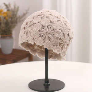 Mũ Len Ren Hoa Kiểu Nhật Bản Ngọt Ngào Thời Trang Ấm Áp Cho Nữ Mũ Len Trùm Đầu Họa Tiết Trái Cây Mùa Thu Đông Thường Ngày