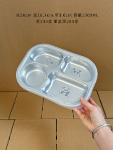 Food Grade 316L Stainless Steel Childrens Compartmentalized Dinner Plate Home Nursery Baby Cutlery Boys Girls Eating Plate