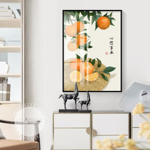 Modern Simplicity Fruit Wall Art Restaurant Dining Hall Table Decorative Painting Metal Framed Home Decoration Oil Canvas