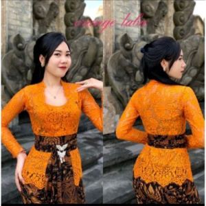 Baju kebaya kutu baru lengan panjang.../Kebaya bali bahan brokat terbaru/Baju kebaya bali lengan panjang kutu baru  bahan burkat terlaris.