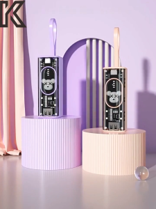 Sạc Dự Phòng - Pin Đa Năng với Công Suất 5.000mAh - Sạc Nhanh cổng sạc USB và Type-C tích hợp dây sạc