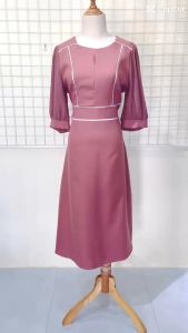 SALE BỎ MẪU - Đầm Trung Niên Bigsize Màu Sắc Trẻ Trung Tươi Sáng Sang Trọng Đi Làm Đi Tiệc Cho Mẹ U50 tm564
