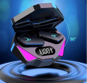 บลูทูธ 5.1 TWS X15 หูฟังสเตอริโอแบบ Latency ต่ำหูฟังเกมฟังสลับโหมดเกม Audio-Visual Mode ระบบควบคุมการสัมผัสหน่วงต่ำ ชุดหูฟังกีฬา Touch Control แบบ Low Latency