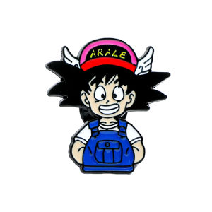 Bandai | Dragon Ball Anime Wukong Alloy Brooch Japanese Cartoon Character Metal Badge Creative Accessory for Clothing Decoration