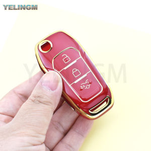 For Ford Fusion Fiesta Mondeo Ecosport Kuga Escort Everest Ranger F150 TPU Car Flip Key Case Cover Shell Keyless Fob Accessories
