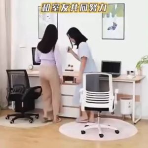 โต๊ะทำงาน พร้อมชั้นวางของ โต๊ะสำนักงาน Computer Desk โต๊ะอ่านหนังสือ รูปตัวแอล สไตล์วินเทจ สวยงาม พร้อมส่งจากในไทย