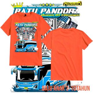BAJU KAOS ANAK BUS RATU PANDORA JETBUS 5 USIA 6-10 TAHUN