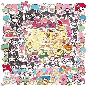 Sanrio | 200/100/50PCS New Sanrio Stickers Hello Kitty Stickers Kuromi My Melody Cute Stickers for Girls Laptop Skin Kawaii Decal