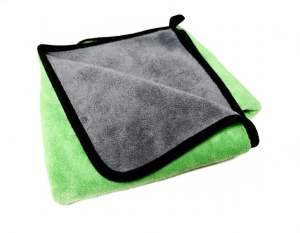 ผ้าขนแกะเช็ดรถไร้ขอบ ผ้าเช็ดรถ ผ้าไมโครไฟเบอร์ เกรดพรีเมียม หนานุ่ม 550gsm 40X40cm. Coral Fleece Towel Super Dry