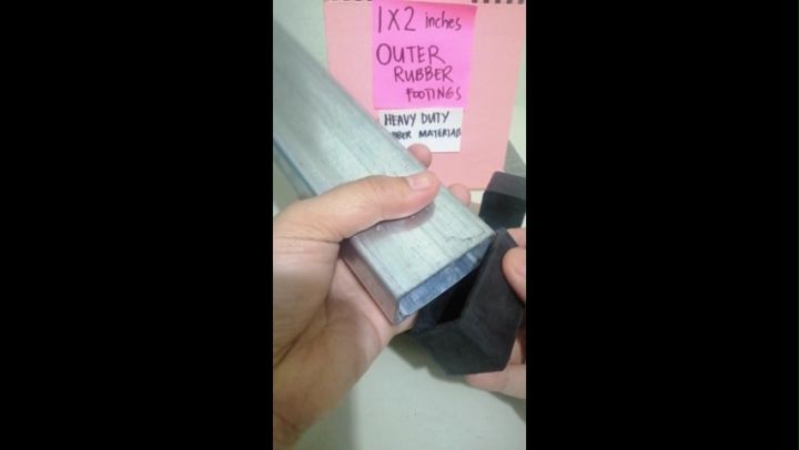 1x2 inches (25x50MM) RECTANGULAR OUTER HEAVY DUTY Tubular Rubber ...