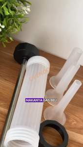 ALAT CETAK SOSIS MANUAL PLASTIK PUMP SAUSAGE MAKER 3 NOZZLE 3 CORONG